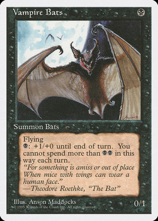 Vampire Bats [Fourth Edition] | Jomio and Rueliete's Cards and Comics