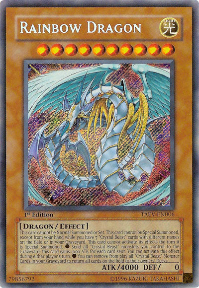 Rainbow Dragon [TAEV-EN006] Secret Rare | Jomio and Rueliete's Cards and Comics