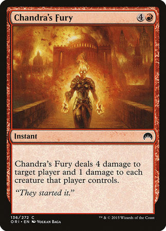 Chandra's Fury [Magic Origins] | Jomio and Rueliete's Cards and Comics