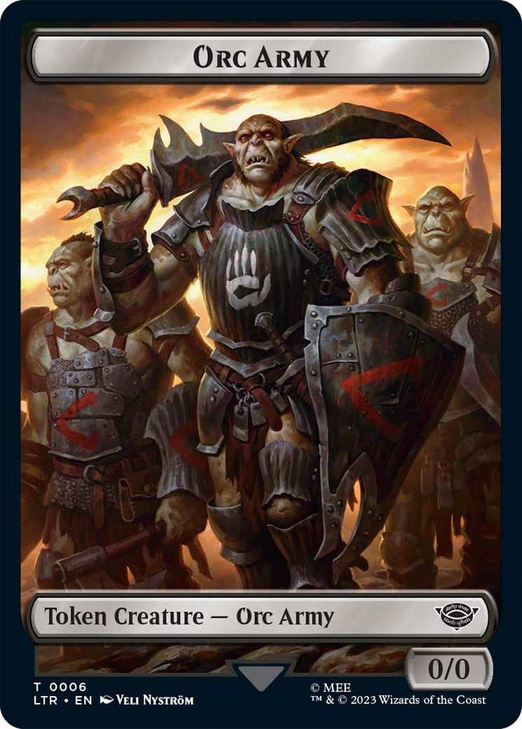 Food (09) // Orc Army (06) Double-Sided Token [The Lord of the Rings: Tales of Middle-Earth Tokens] | Jomio and Rueliete's Cards and Comics