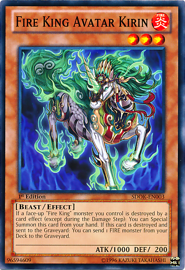 Fire King Avatar Kirin [SDOK-EN003] Common | Jomio and Rueliete's Cards and Comics