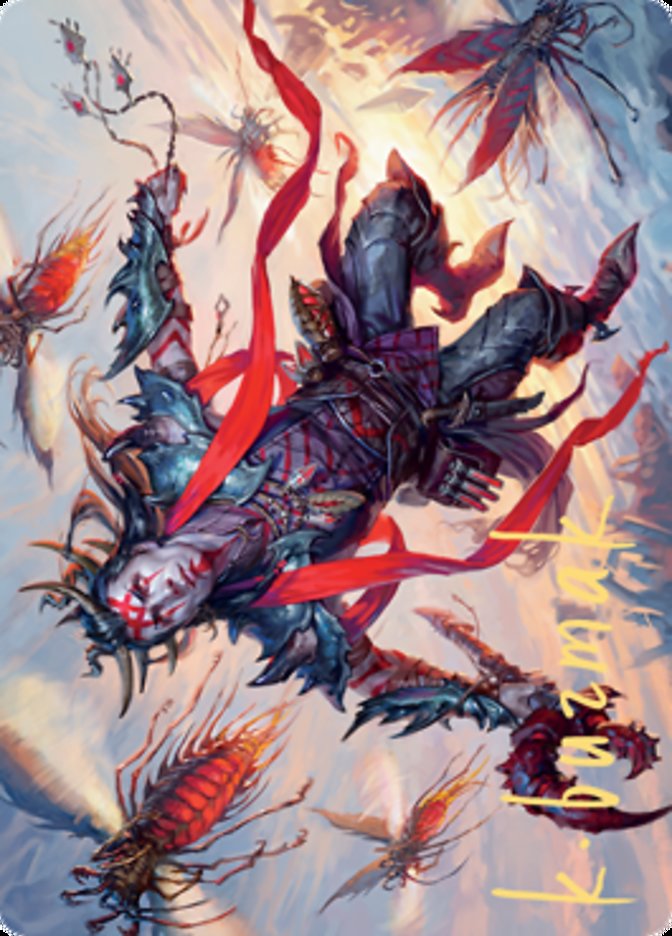 Scion of the Swarm Art Card (Gold-Stamped Signature) [Zendikar Rising Art Series] | Jomio and Rueliete's Cards and Comics