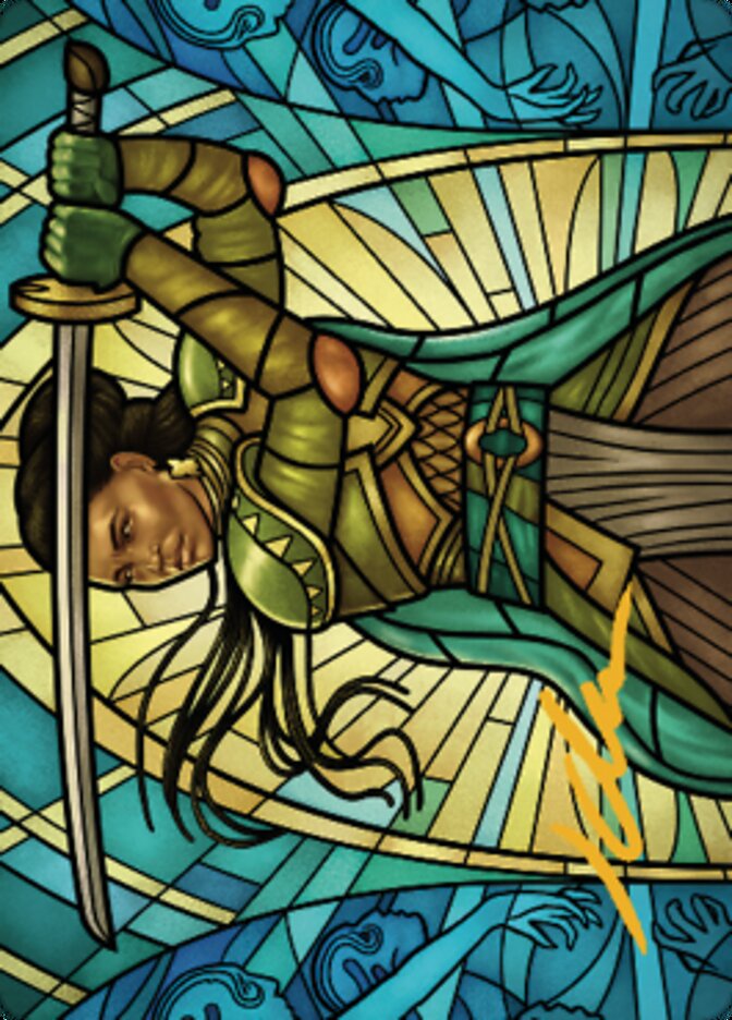 Shanna, Purifying Blade Art Card 2 (Gold-Stamped Signature) [Dominaria United Art Series] | Jomio and Rueliete's Cards and Comics