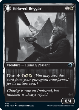 Beloved Beggar // Generous Soul [Innistrad: Double Feature] | Jomio and Rueliete's Cards and Comics