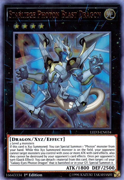 Starliege Photon Blast Dragon [LED3-EN034] Ultra Rare | Jomio and Rueliete's Cards and Comics