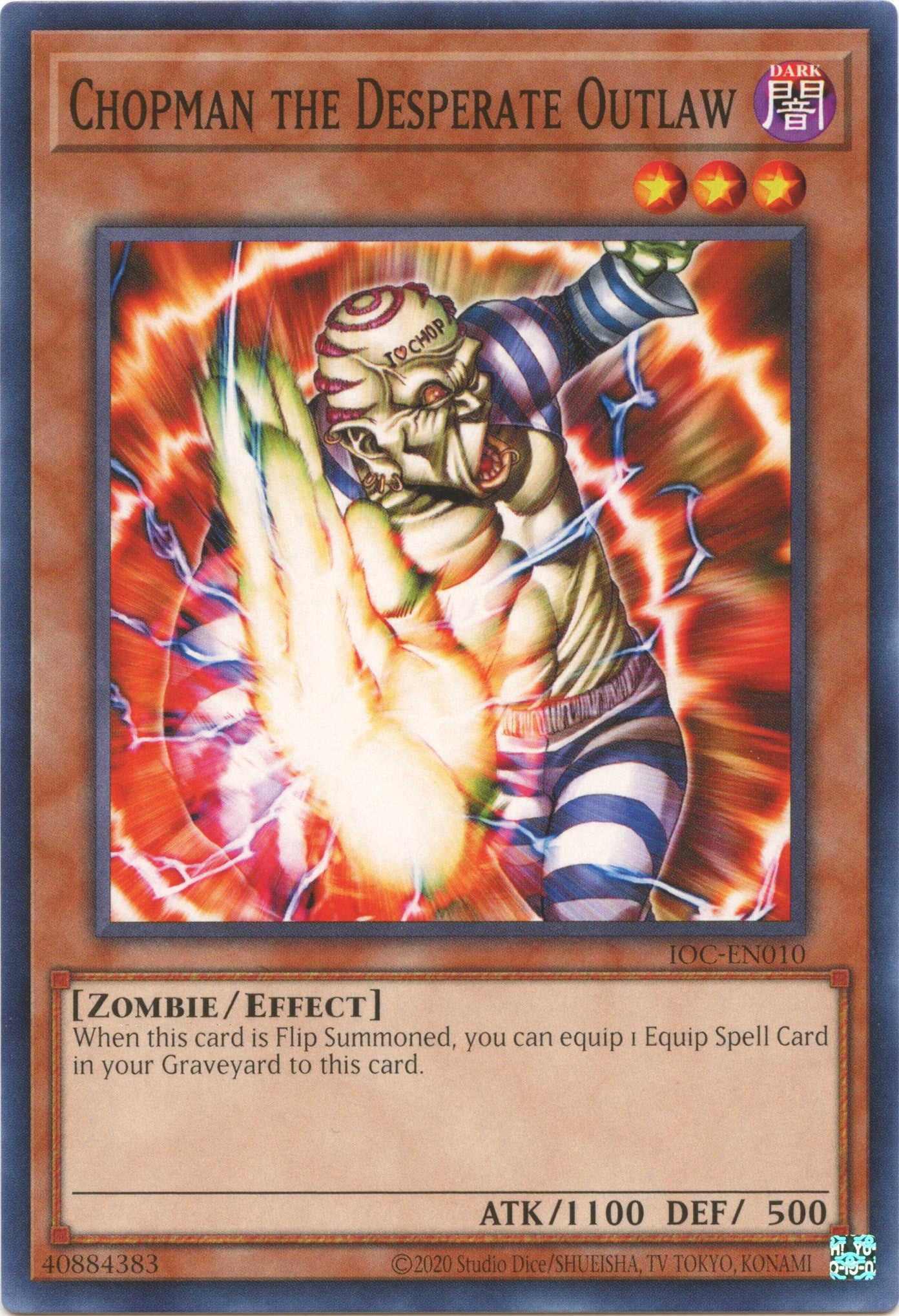 Chopman the Desperate Outlaw (25th Anniversary) [IOC-EN010] Common | Jomio and Rueliete's Cards and Comics