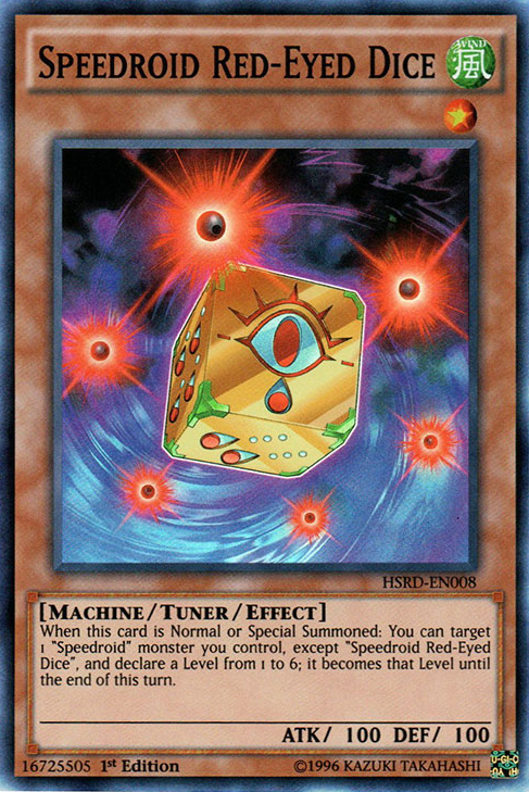 Speedroid Red-Eyed Dice [HSRD-EN008] Super Rare | Jomio and Rueliete's Cards and Comics