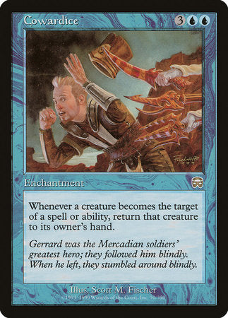 Cowardice [Mercadian Masques] | Jomio and Rueliete's Cards and Comics