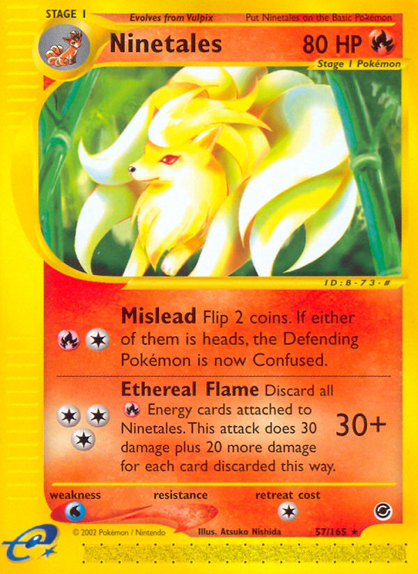 Ninetales (57/165) [Expedition: Base Set] | Jomio and Rueliete's Cards and Comics