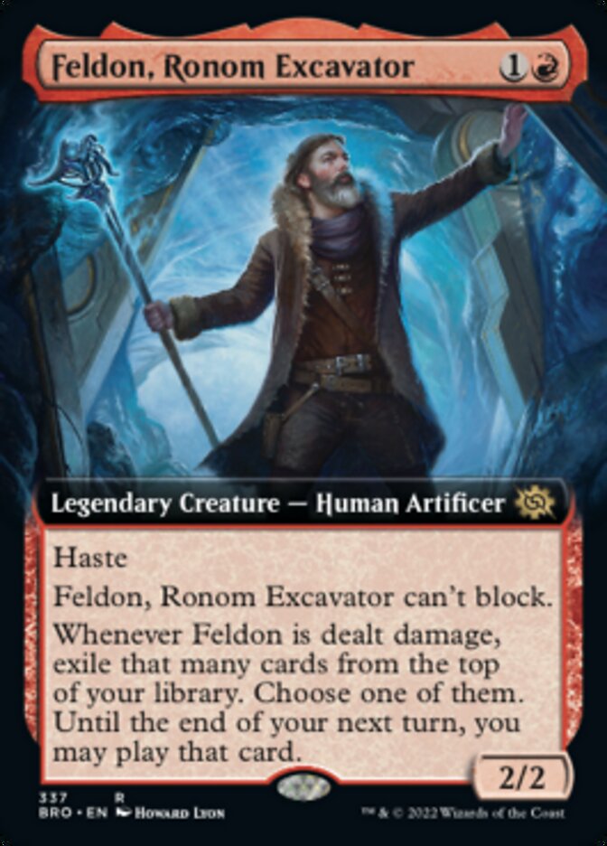 Feldon, Ronom Excavator (Extended Art) [The Brothers' War] | Jomio and Rueliete's Cards and Comics