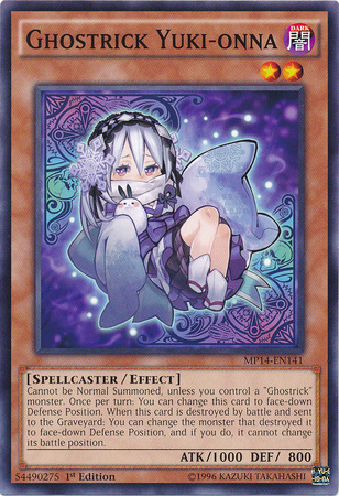 Ghostrick Yuki-onna [MP14-EN141] Common | Jomio and Rueliete's Cards and Comics