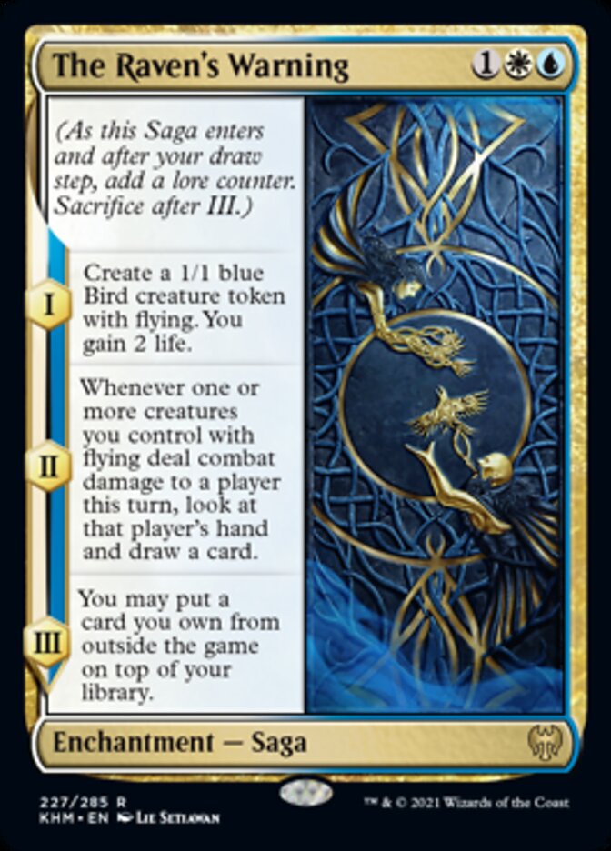 The Raven's Warning [Kaldheim] | Jomio and Rueliete's Cards and Comics