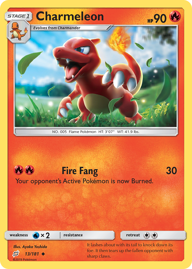 Charmeleon (13/181) [Sun & Moon: Team Up] | Jomio and Rueliete's Cards and Comics