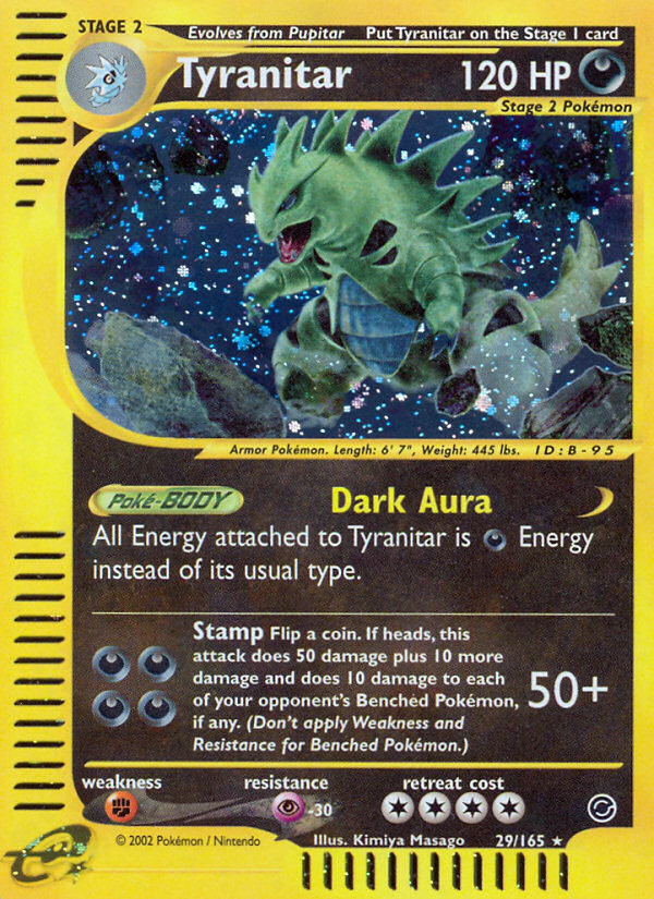 Tyranitar (29/165) [Expedition: Base Set] | Jomio and Rueliete's Cards and Comics