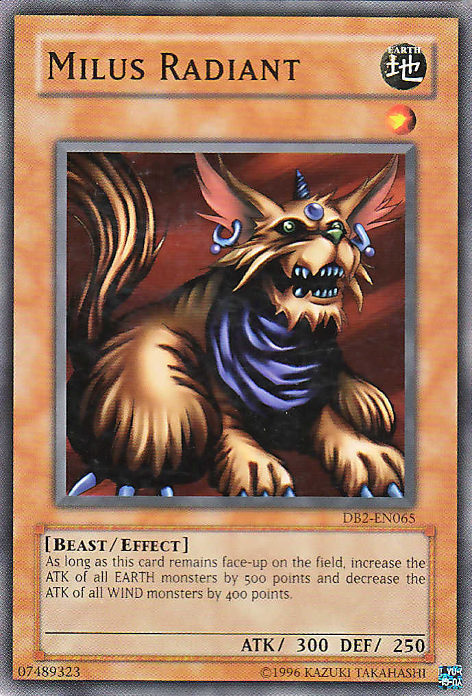 Milus Radiant [DB2-EN065] Common | Jomio and Rueliete's Cards and Comics