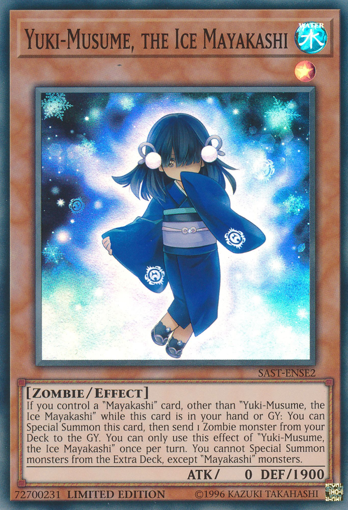 Yuki-Musume, the Ice Mayakashi [SAST-ENSE2] Super Rare | Jomio and Rueliete's Cards and Comics