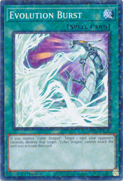 Evolution Burst (Duel Terminal) [HAC1-EN170] Common | Jomio and Rueliete's Cards and Comics