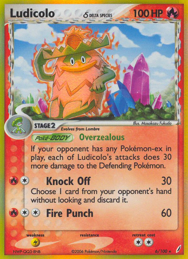 Ludicolo (6/100) (Delta Species) [EX: Crystal Guardians] | Jomio and Rueliete's Cards and Comics