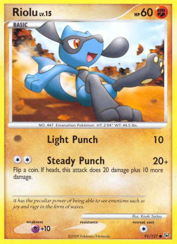 Riolu (91/127) [Platinum: Base Set] | Jomio and Rueliete's Cards and Comics