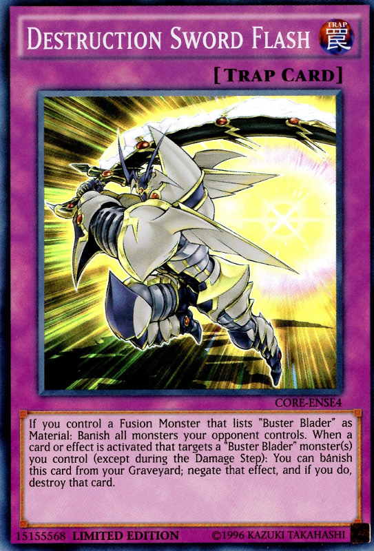 Destruction Sword Flash [CORE-ENSE4] Super Rare | Jomio and Rueliete's Cards and Comics