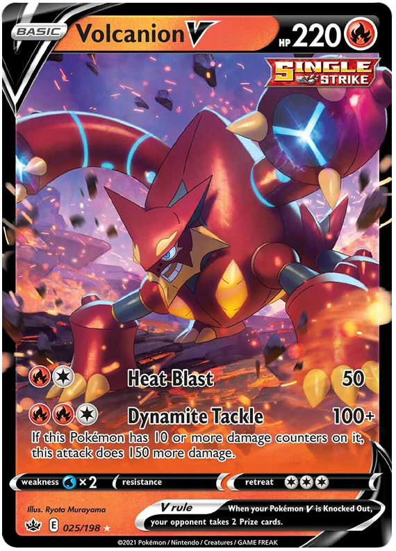 Volcanion V (025/198) [Sword & Shield: Chilling Reign] | Jomio and Rueliete's Cards and Comics