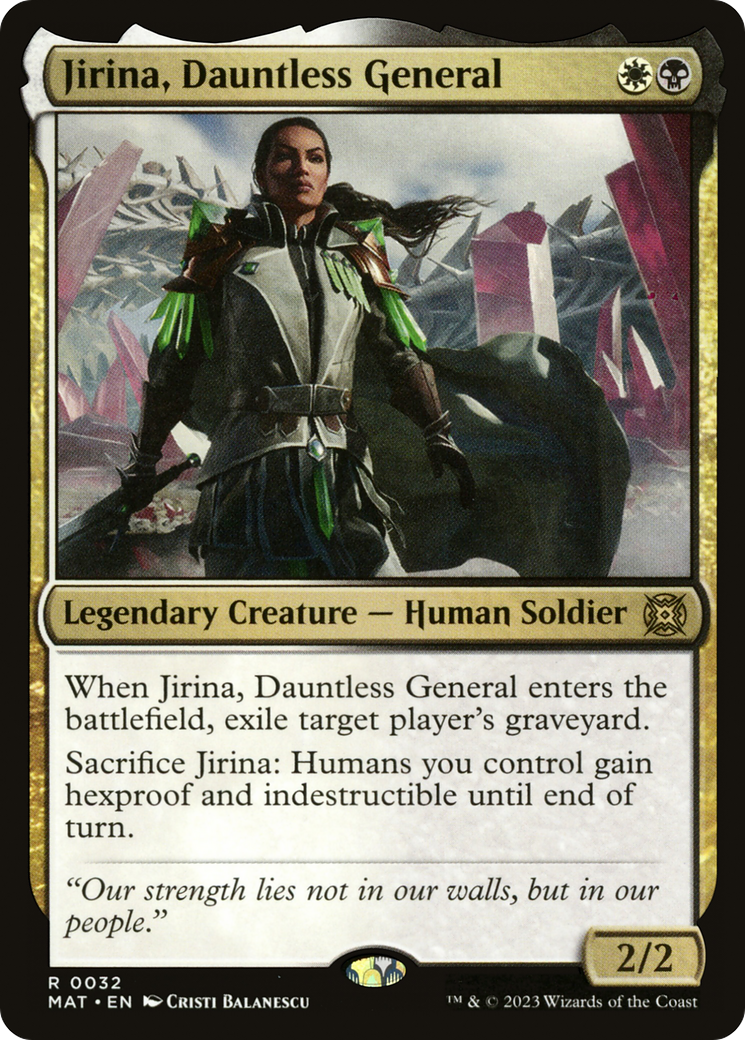 Jirina, Dauntless General [March of the Machine: The Aftermath] | Jomio and Rueliete's Cards and Comics