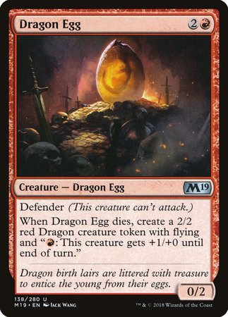 Dragon Egg [Core Set 2019] | Jomio and Rueliete's Cards and Comics