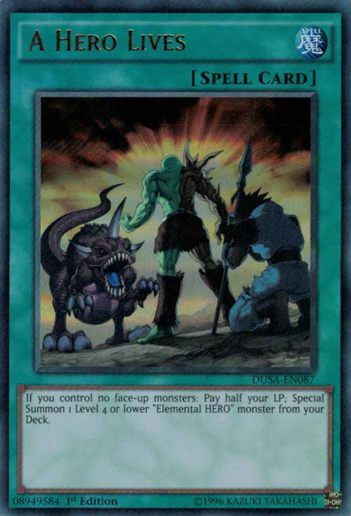A Hero Lives [DUSA-EN087] Ultra Rare | Jomio and Rueliete's Cards and Comics
