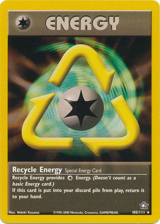 Recycle Energy (105/111) [Neo Genesis Unlimited] | Jomio and Rueliete's Cards and Comics