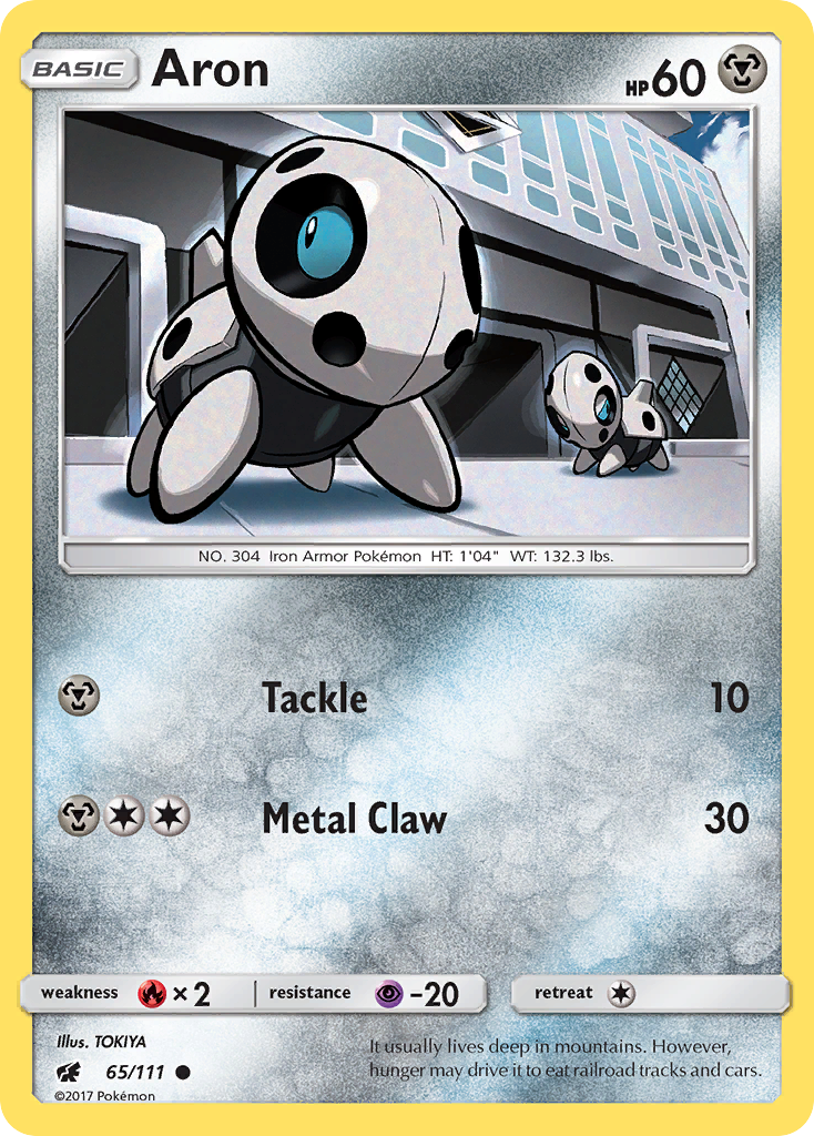 Aron (65/111) [Sun & Moon: Crimson Invasion] | Jomio and Rueliete's Cards and Comics