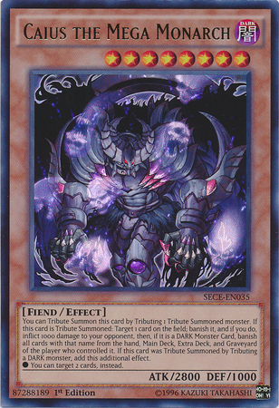 Caius the Mega Monarch [SECE-EN035] Ultra Rare | Jomio and Rueliete's Cards and Comics