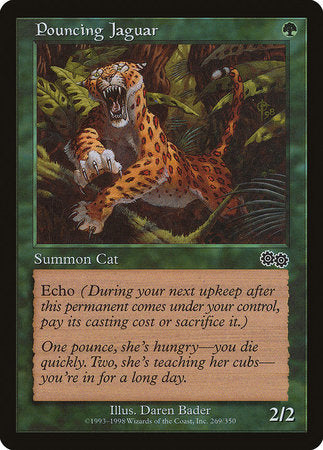 Pouncing Jaguar [Urza's Saga] | Jomio and Rueliete's Cards and Comics