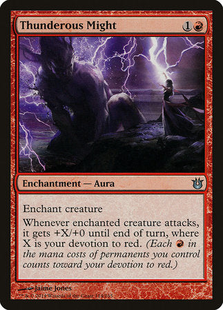 Thunderous Might [Born of the Gods] | Jomio and Rueliete's Cards and Comics