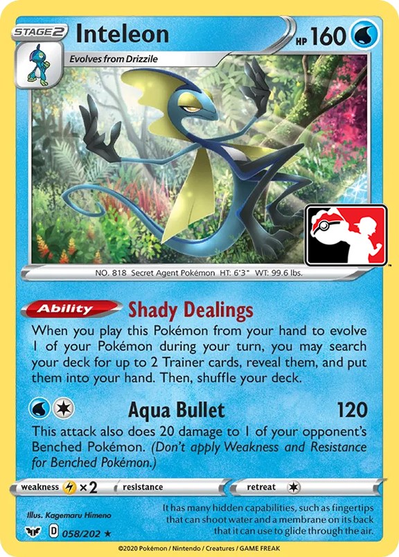 Inteleon (058) (058/202) [Prize Pack Series One] | Jomio and Rueliete's Cards and Comics