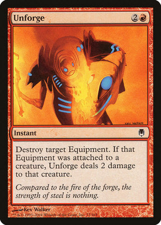 Unforge [Darksteel] | Jomio and Rueliete's Cards and Comics