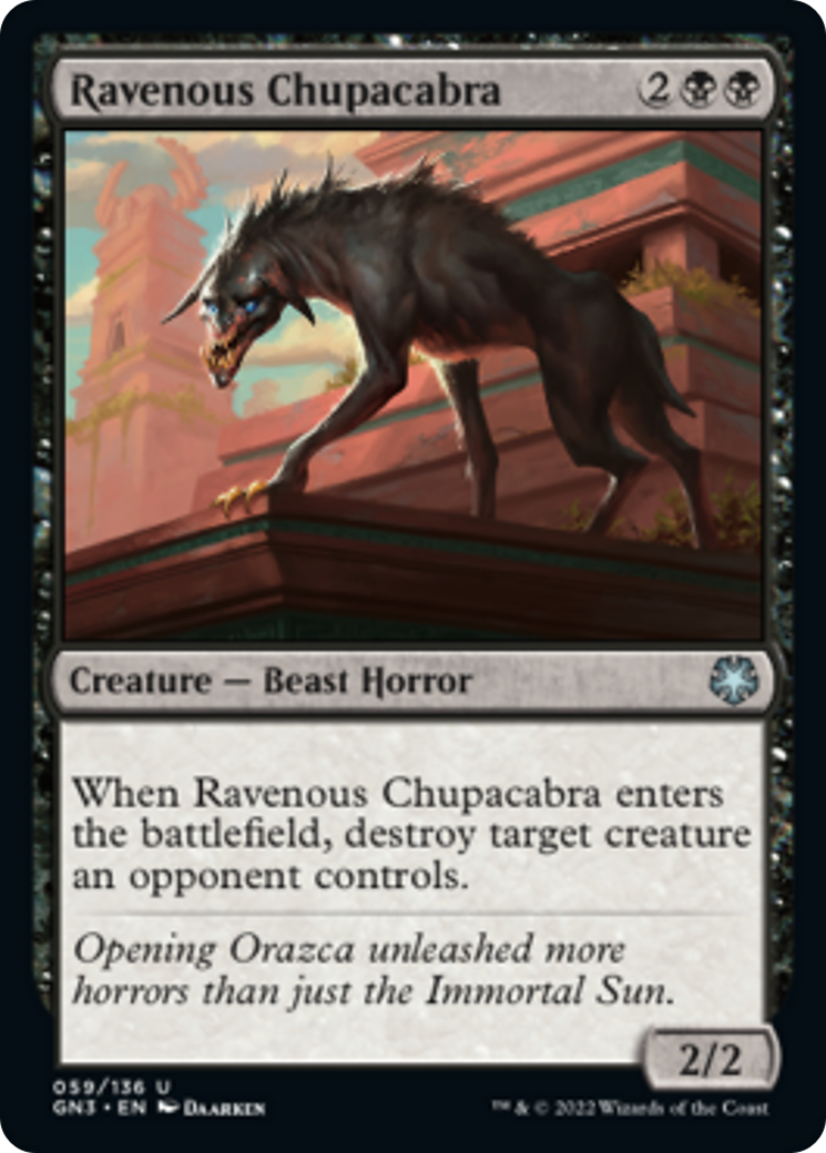Ravenous Chupacabra [Game Night: Free-for-All] | Jomio and Rueliete's Cards and Comics