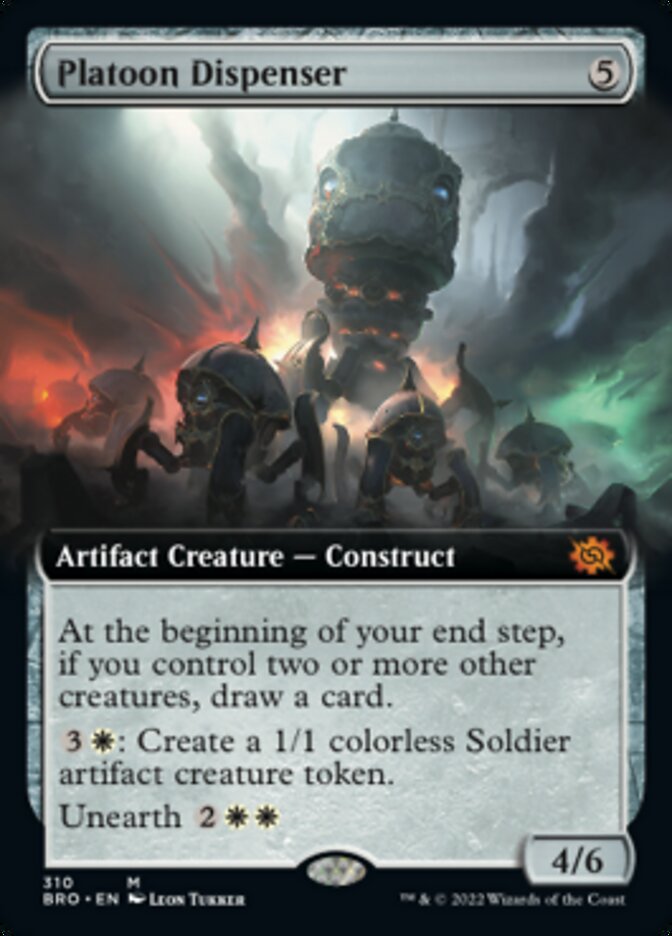 Platoon Dispenser (Extended Art) [The Brothers' War] | Jomio and Rueliete's Cards and Comics