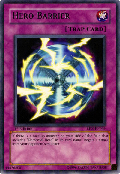 Hero Barrier [EEN-EN049] Rare | Jomio and Rueliete's Cards and Comics