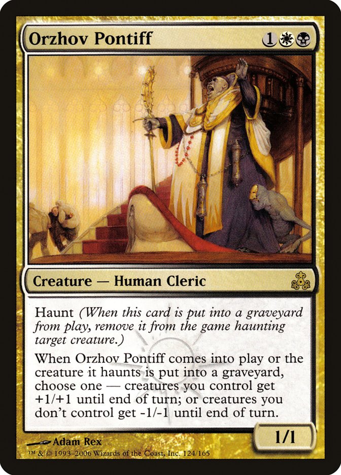 Orzhov Pontiff [Guildpact] | Jomio and Rueliete's Cards and Comics