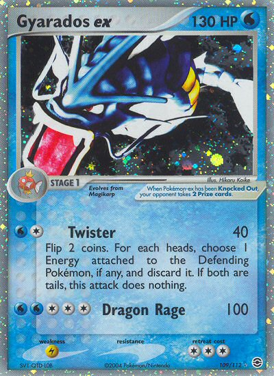 Gyarados ex (109/112) [EX: FireRed & LeafGreen] | Jomio and Rueliete's Cards and Comics