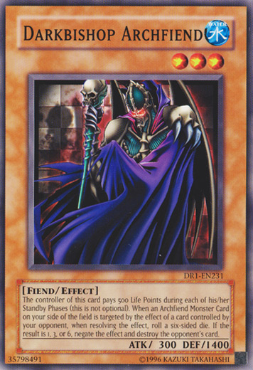 Darkbishop Archfiend [DR1-EN231] Common | Jomio and Rueliete's Cards and Comics