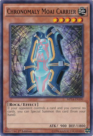 Chronomaly Moai Carrier [MP14-EN190] Common | Jomio and Rueliete's Cards and Comics