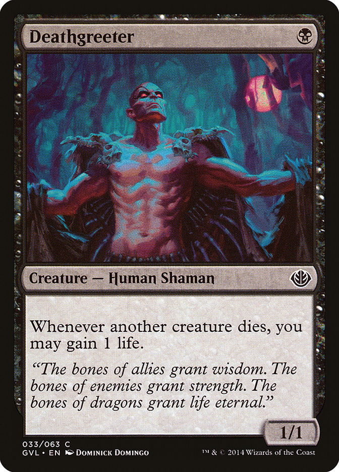 Deathgreeter (Garruk vs. Liliana) [Duel Decks Anthology] | Jomio and Rueliete's Cards and Comics