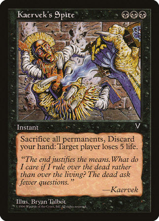 Kaervek's Spite [Visions] | Jomio and Rueliete's Cards and Comics