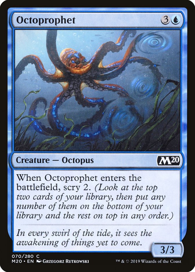 Octoprophet [Core Set 2020] | Jomio and Rueliete's Cards and Comics