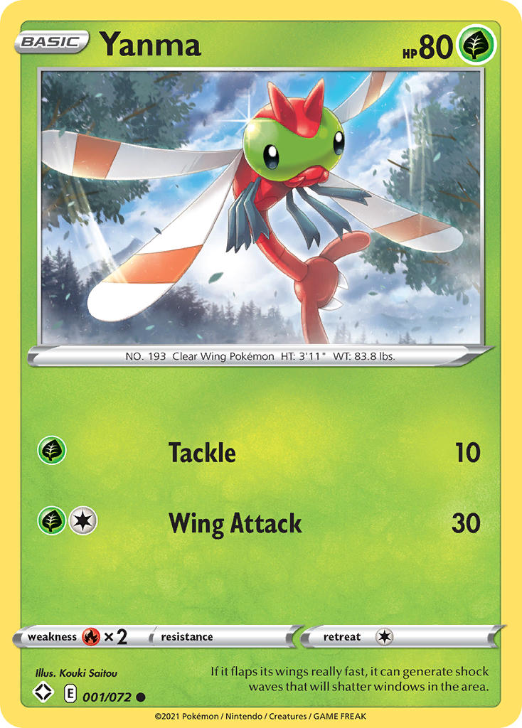 Yanma (001/072) [Sword & Shield: Shining Fates] | Jomio and Rueliete's Cards and Comics