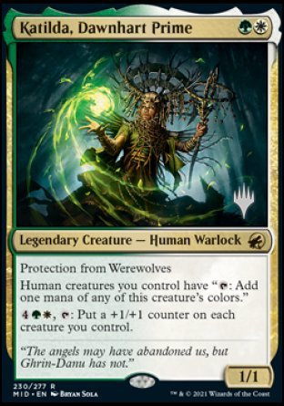 Katilda, Dawnhart Prime (Promo Pack) [Innistrad: Midnight Hunt Promos] | Jomio and Rueliete's Cards and Comics