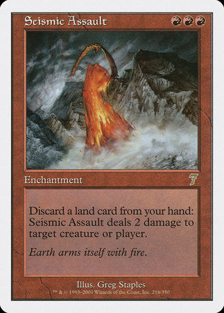Seismic Assault [Seventh Edition] | Jomio and Rueliete's Cards and Comics