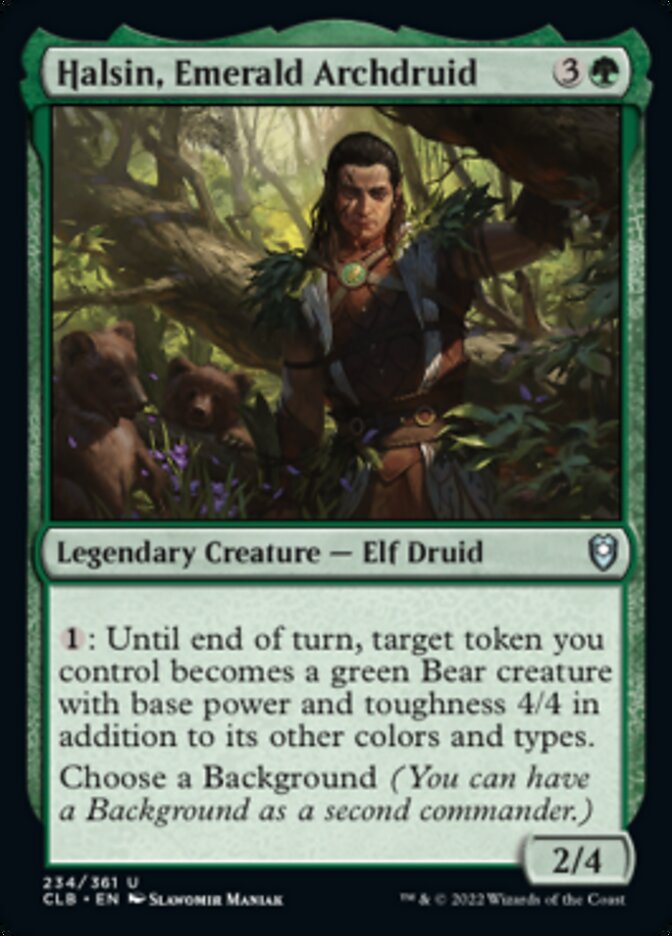 Halsin, Emerald Archdruid [Commander Legends: Battle for Baldur's Gate] | Jomio and Rueliete's Cards and Comics