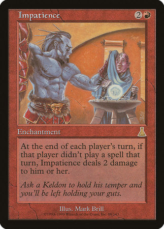 Impatience [Urza's Destiny] | Jomio and Rueliete's Cards and Comics